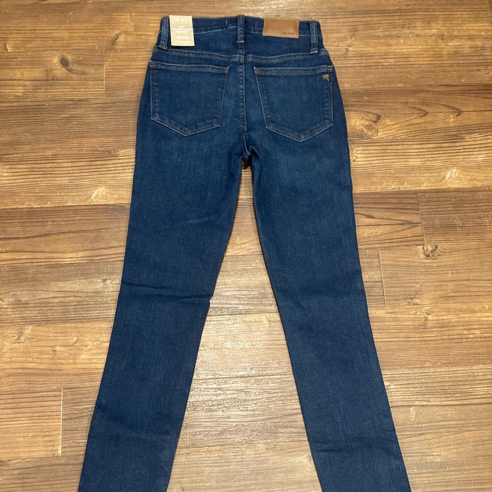 NWT Madewell 10" High Rise Skinny Jeans Size 23 Women's Hayes Wash Style #F4684 - Picture 10 of 13